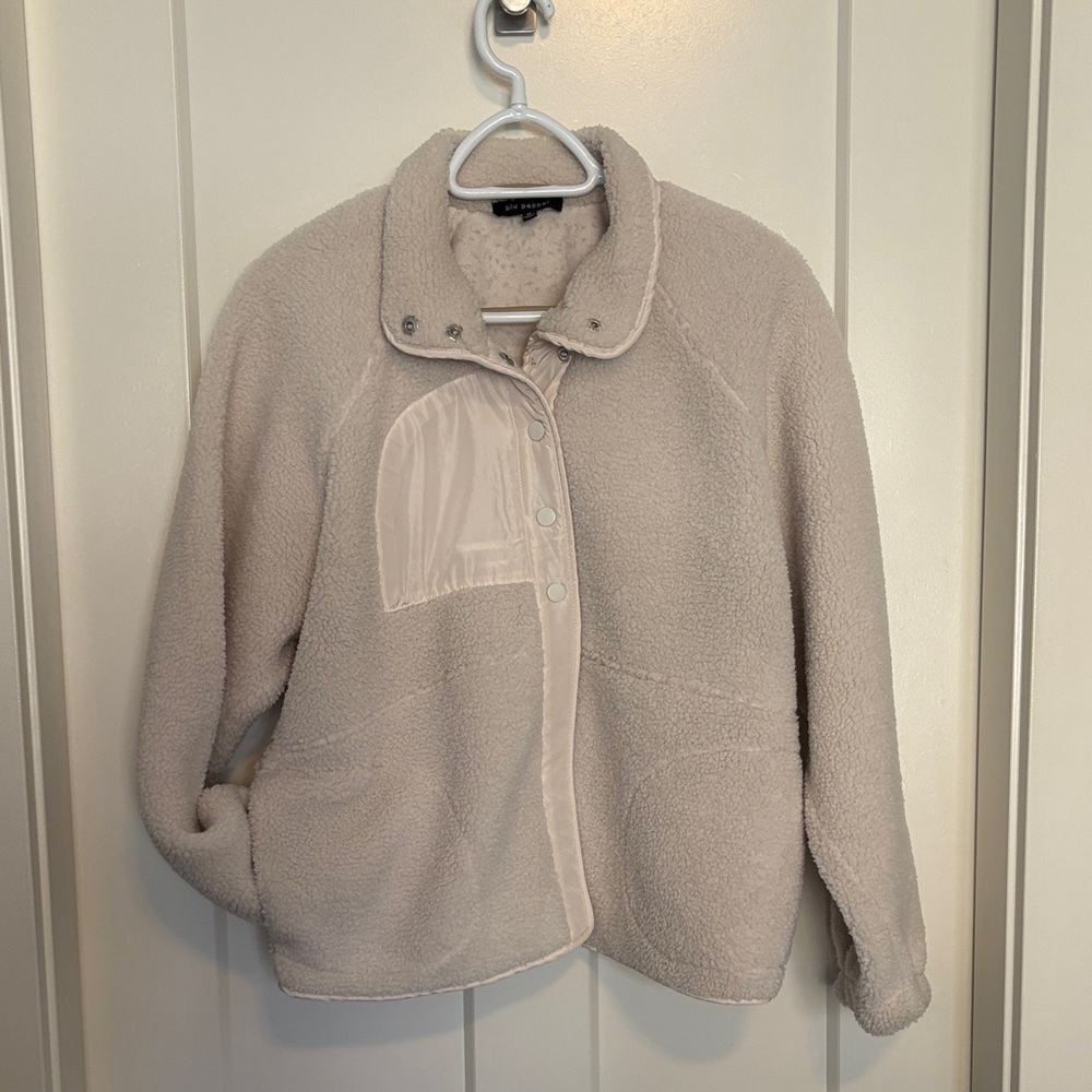 Elegant Cream Teddy Jacket for Women